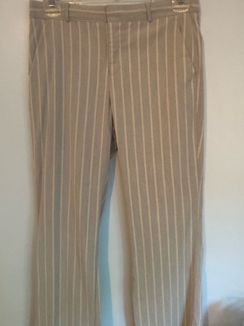 Banana Republic Tan Pinstripe Dress Pants